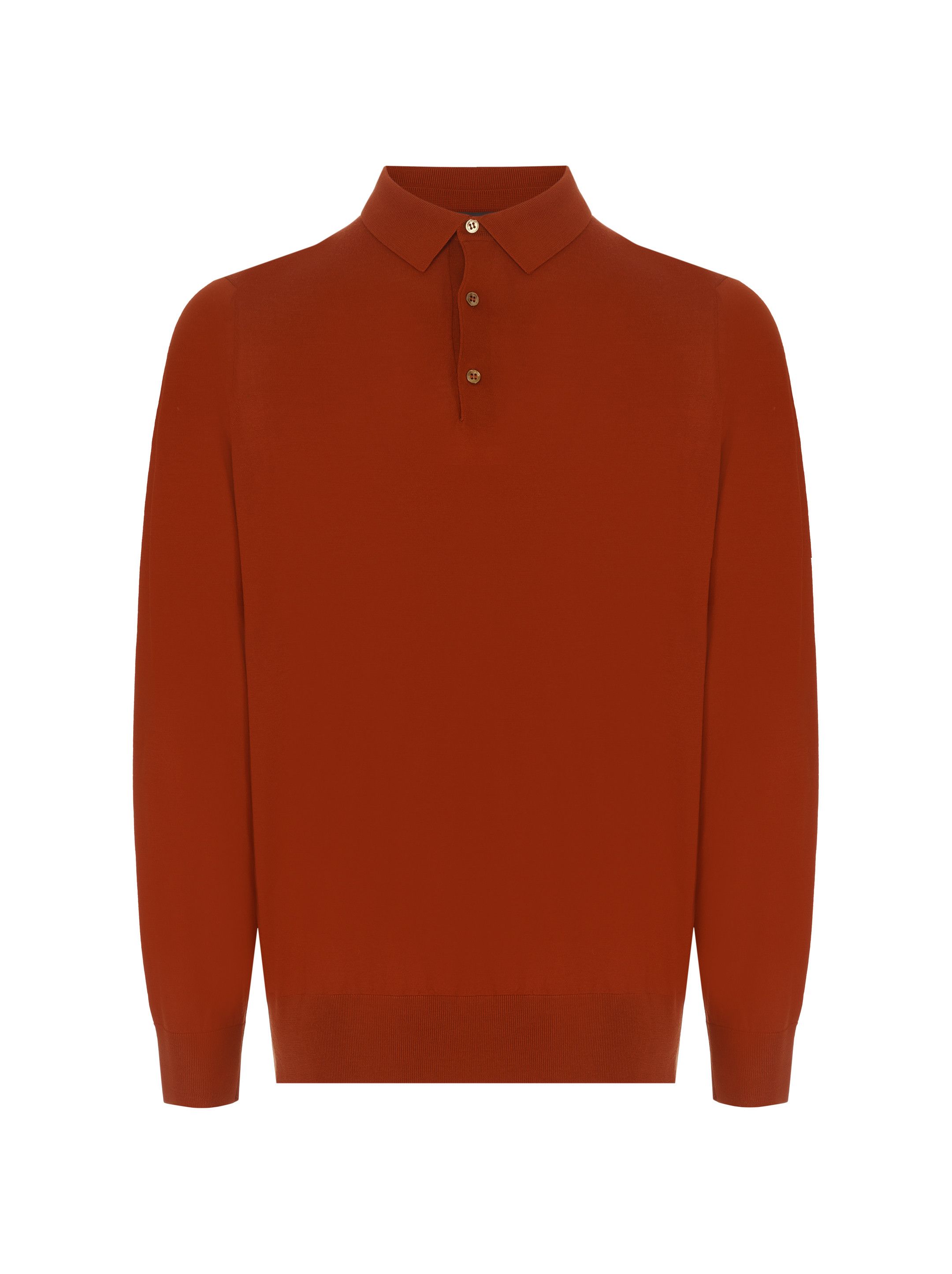 Loro Piana o1w1db10724 Polo Sweater in Orange Size US L / EU 52-54 / 3 - 1 Thumbnail