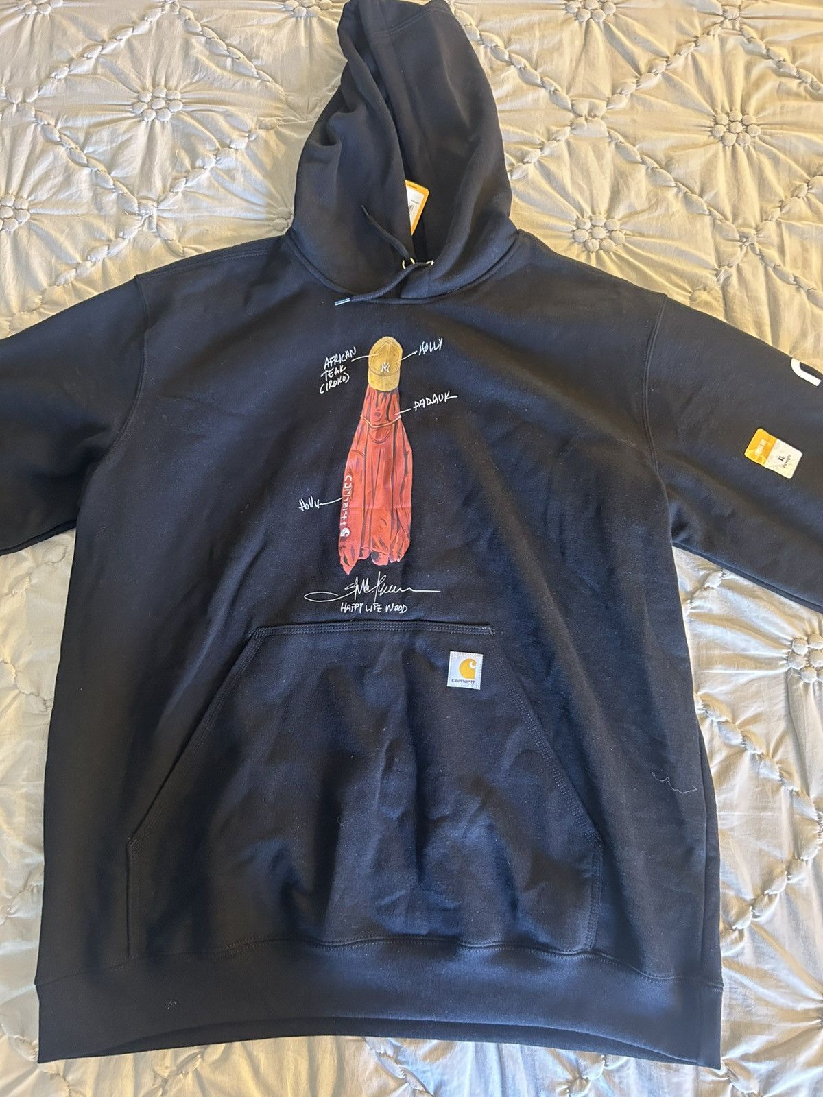 Carhartt Carhartt x Happy Life Wood Collab Hoodie XL NWT Size US XL / EU 56 / 4 - 1 Thumbnail