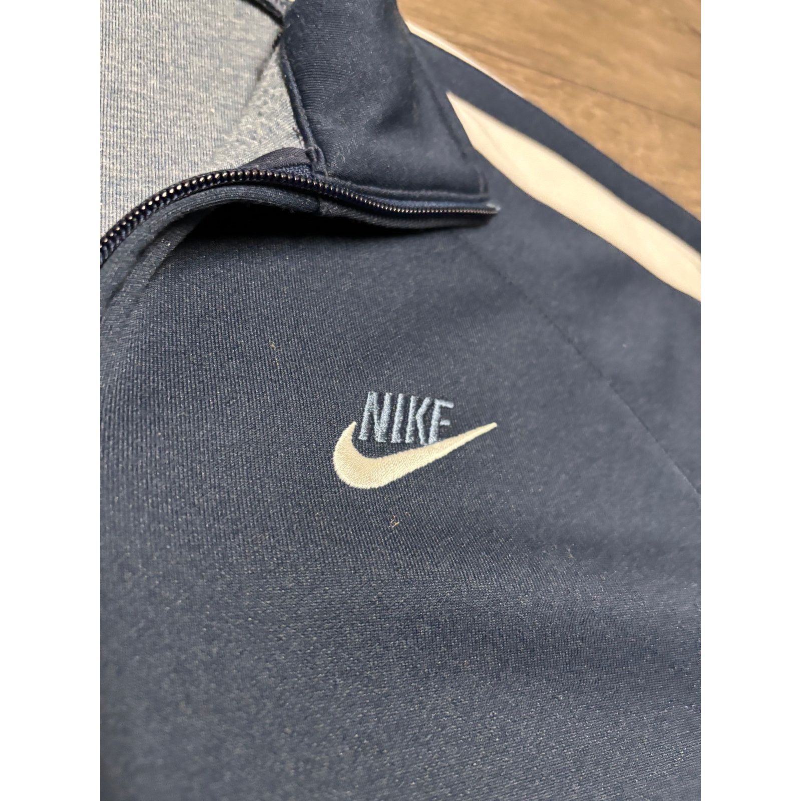 Nike × Vintage Vintage Nike Blue Track Jacket Sz L 00s Size US L / EU 52-54 / 3 - 3 Thumbnail