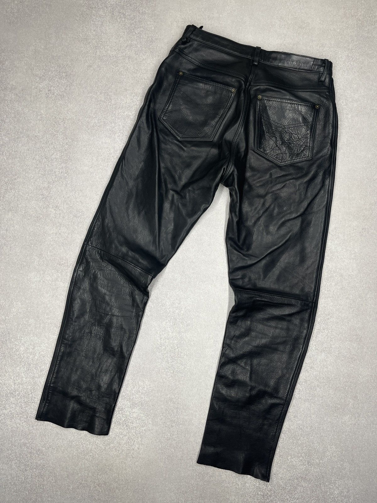 Belstaff Vintage Belstaff Motorbike Leather Biker Pants Black Racing Size 34" / US 12 / IT 48 - 1 Thumbnail