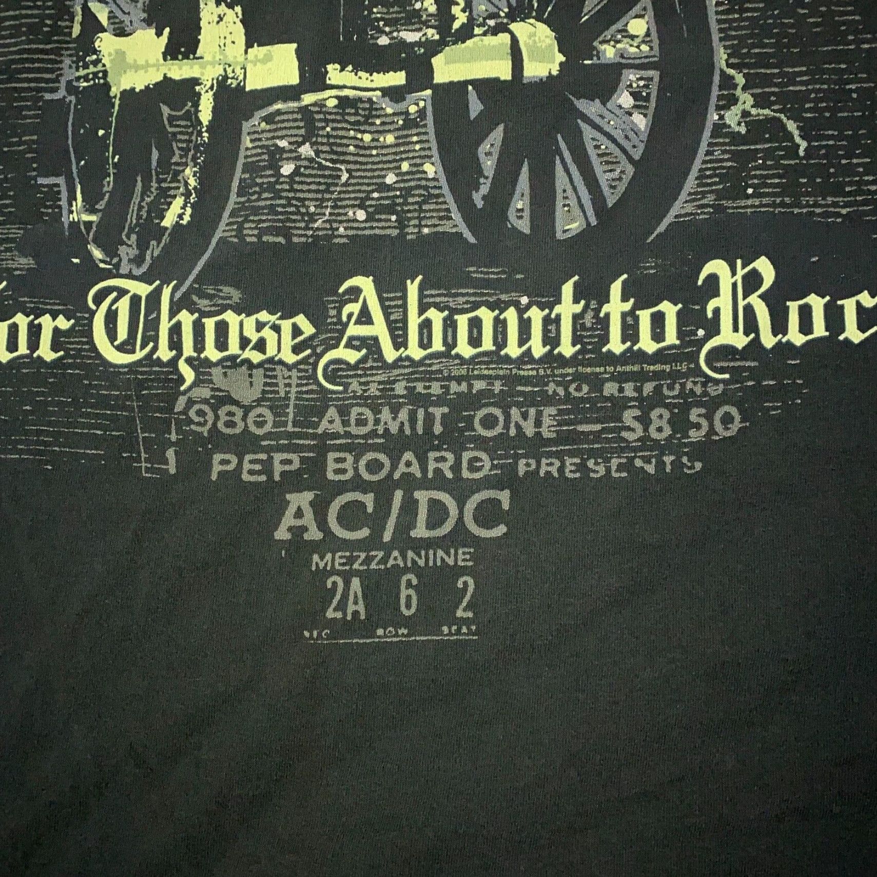 Delta AC/DC Shirt Mens Large Black For Those About To Rock Tee Rock Concert 2006 Size US L / EU 52-54 / 3 - 3 Thumbnail