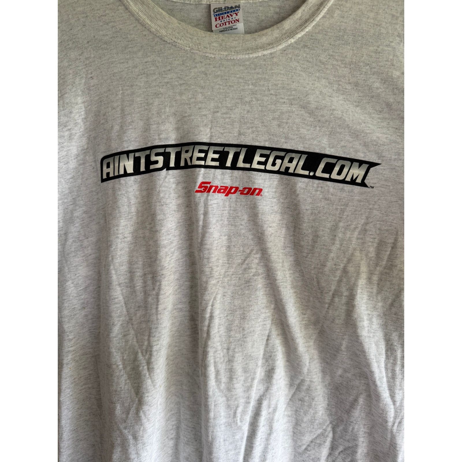 Gildan Vintage Snap On Aint Street Legal Gray Tee XL Size US XL / EU 56 / 4 - 3 Thumbnail