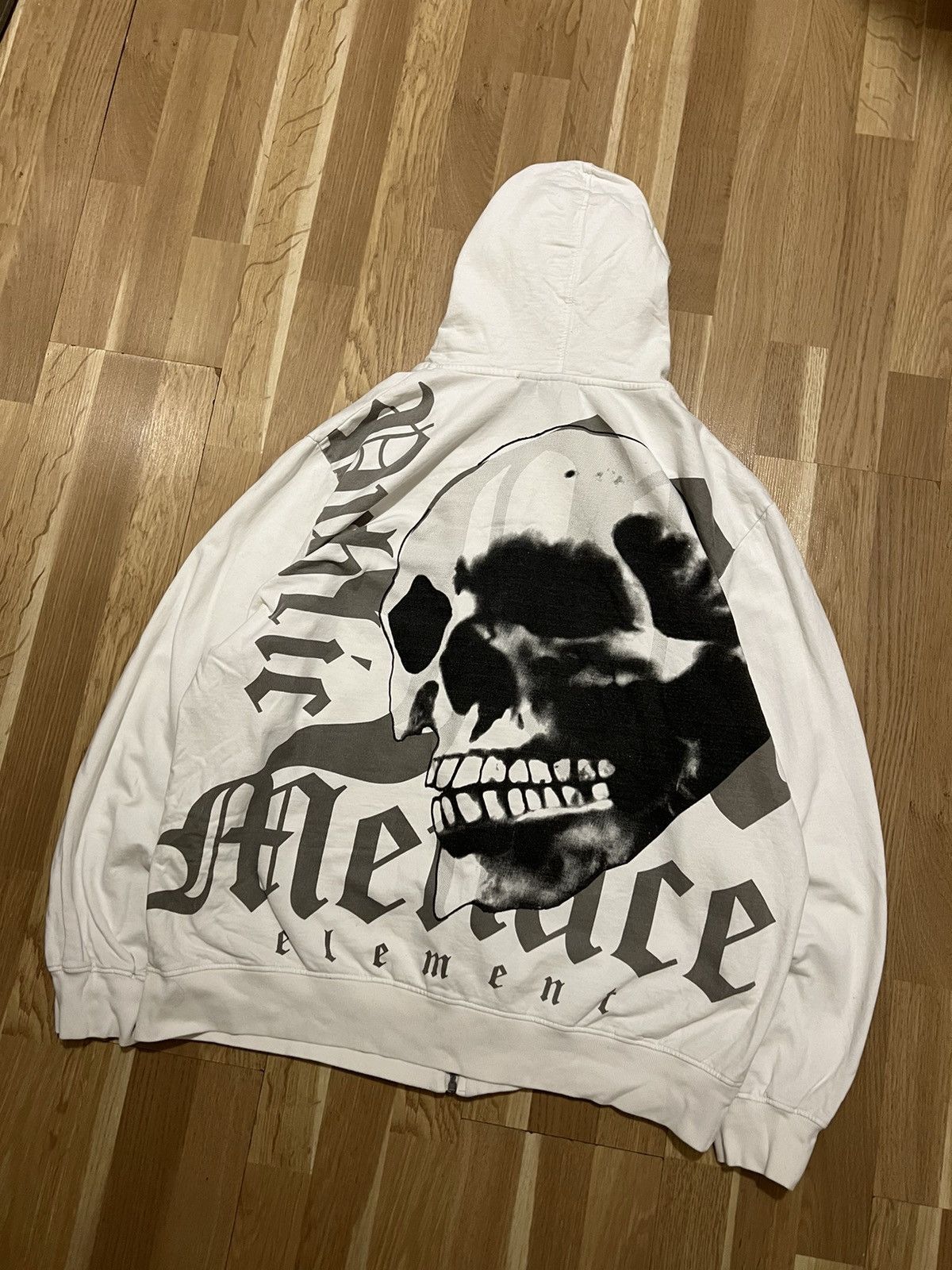 Ed Hardy × Vintage Vintage Ed hardy punk rock skull zip hoodie avant garde 90s Size US L / EU 52-54 / 3 - 2 Thumbnail