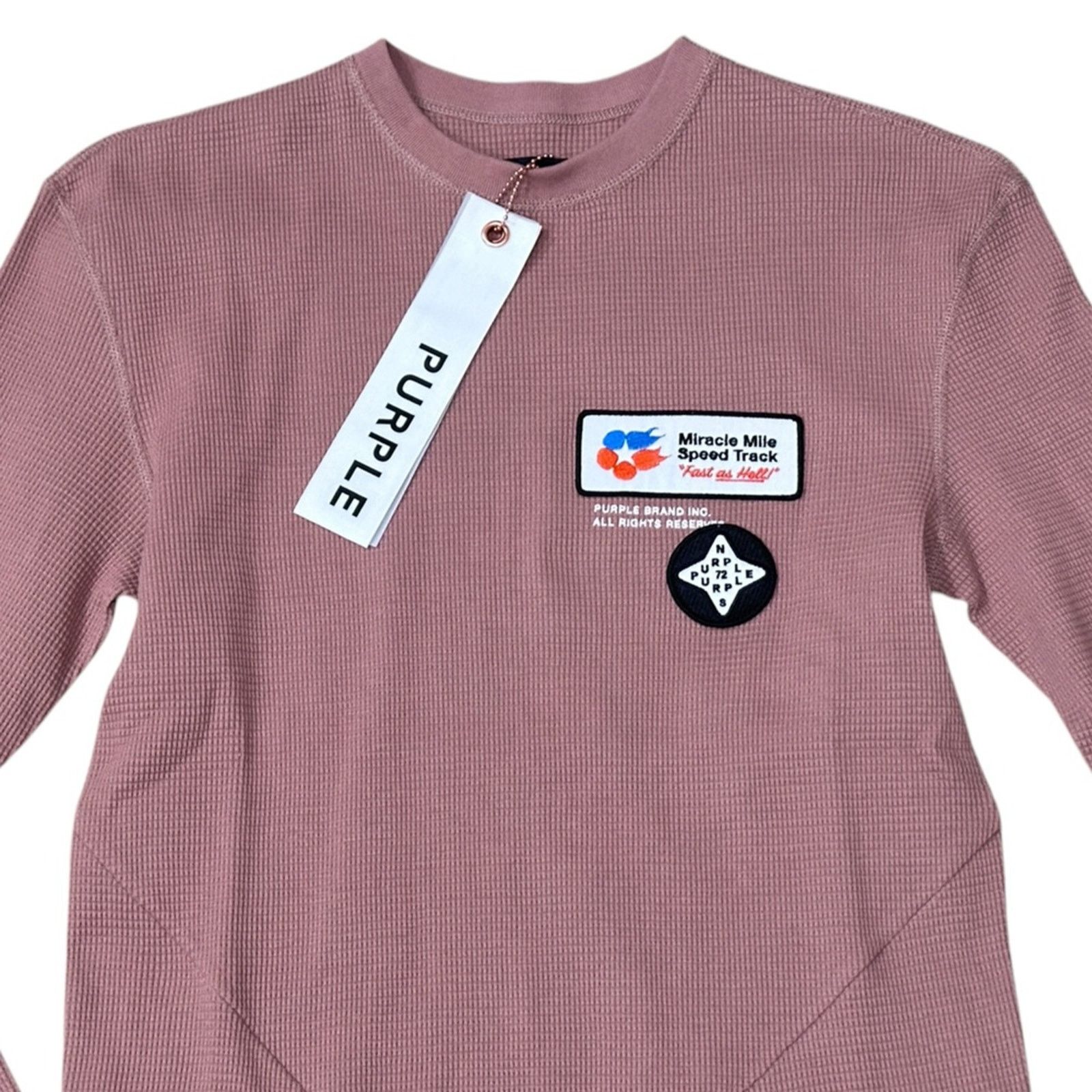Purple Brand NWT PURPLE BRAND P202 Graphic Long Sleeve in Clay Size US XS / EU 42 / 0 - 2 Thumbnail
