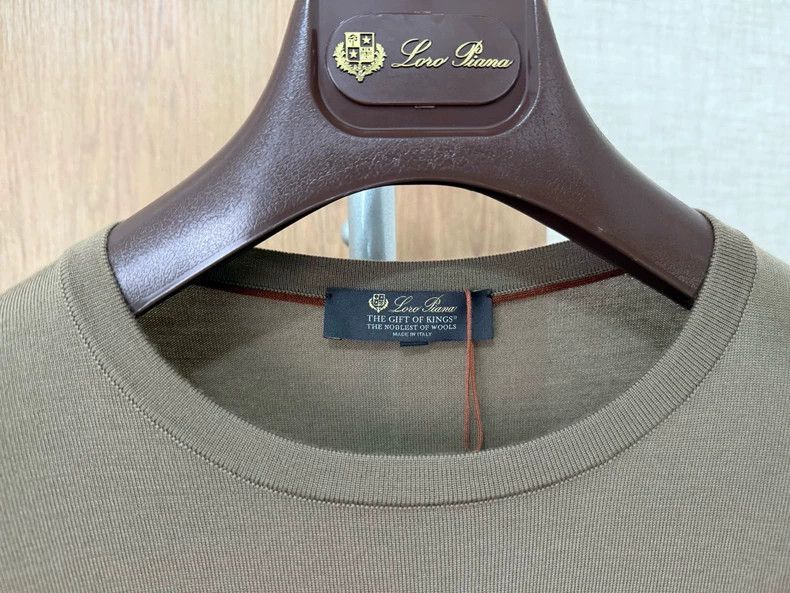 Loro Piana LORO PIANA King GOK's Gift Knitwear 12mm Wool Ceiling Fabr Size US L / EU 52-54 / 3 - 3 Thumbnail