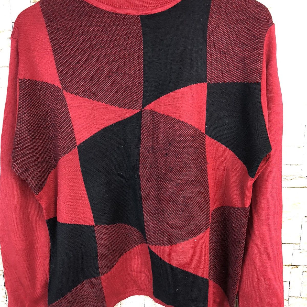 Vintage Japanese Brand Red Knitwear #A682 Size L / US 10 / IT 46 - 9 Thumbnail