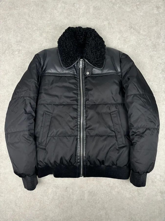 Prada AW2018 Prada Black Puffer Shearling Leather Jacket Size US M / EU 48-50 / 2 - 1 Thumbnail