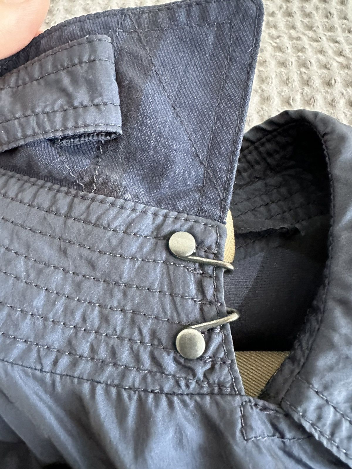 Burberry Burberry Brit Navy nylon belted trench coat Size S / US 4 / IT 40 - 10 Thumbnail