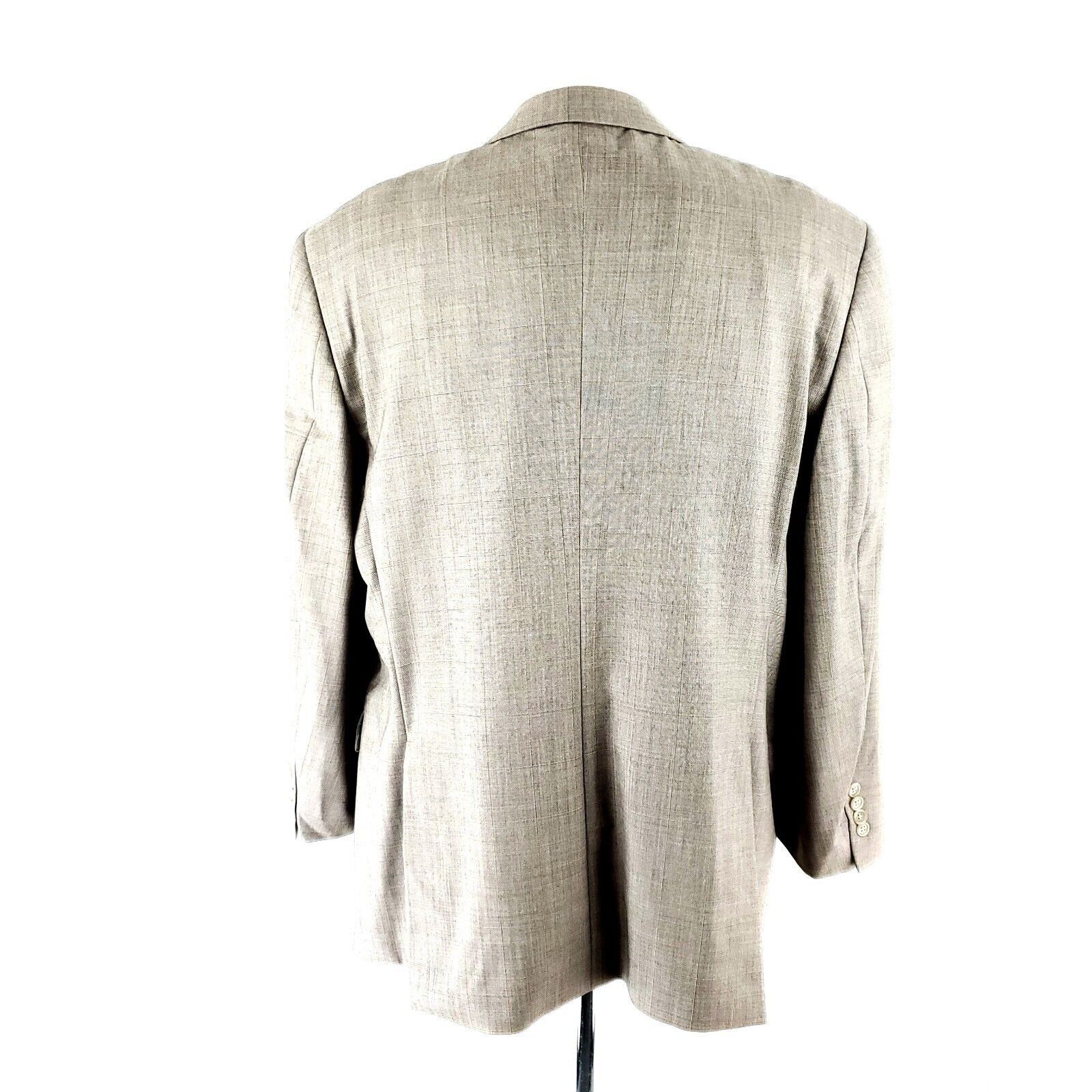 Hart Schaffner Marx Hart Schaffner Marx Gold Trumpeter Wool 3 Button Blazer 44R Size 44R - 5 Thumbnail
