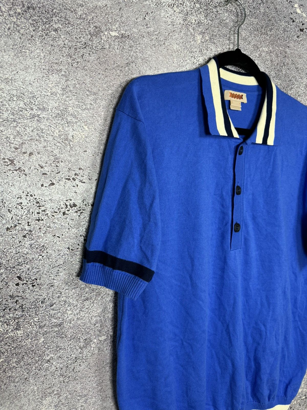 Baracuta × Vintage Vintage Baracuta Knit Polo Shirt Medium Blue Italy Oldmoney Size US M / EU 48-50 / 2 - 5 Thumbnail