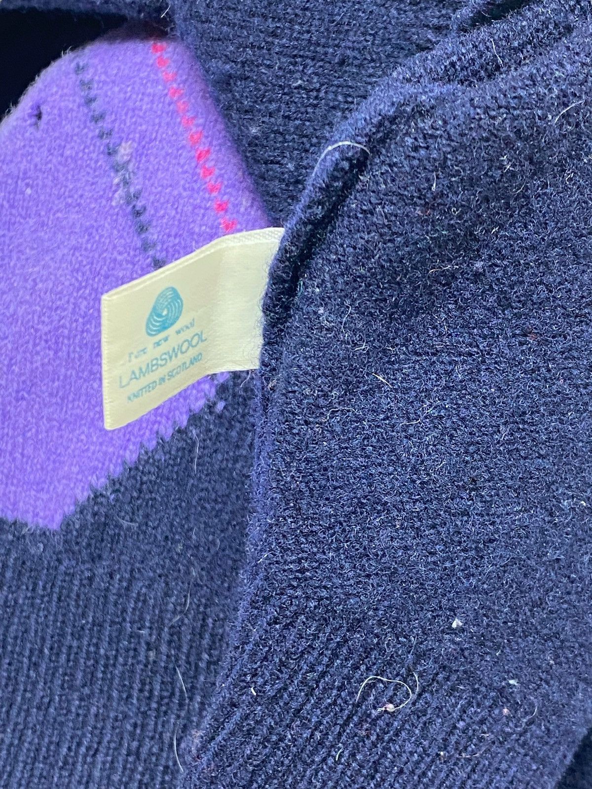 Vintage Vintage CLAN ROYAL Crazy Colours Style Cardigan Y2k Size US XL / EU 56 / 4 - 4 Thumbnail