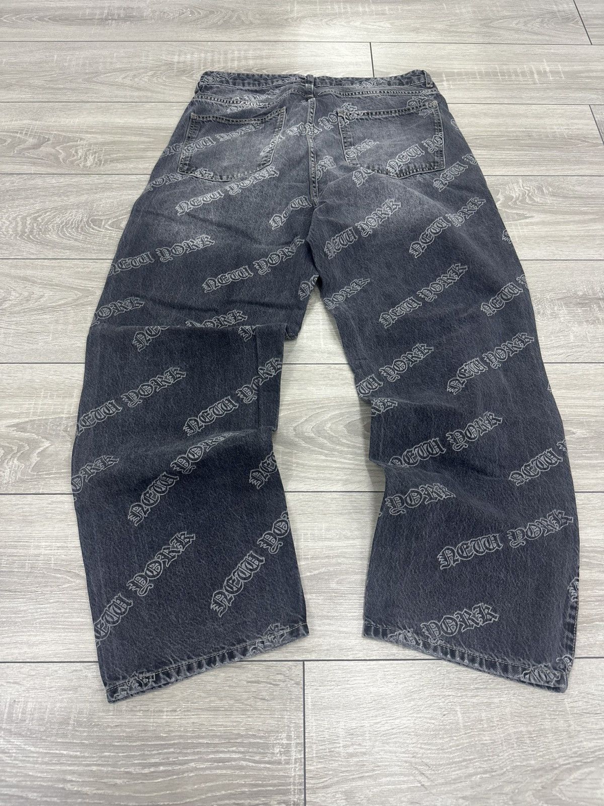 Vintage Baggy Wide Y2K Opium Jeans Streetwear Style Size US 36 / EU 52 - 2 Thumbnail