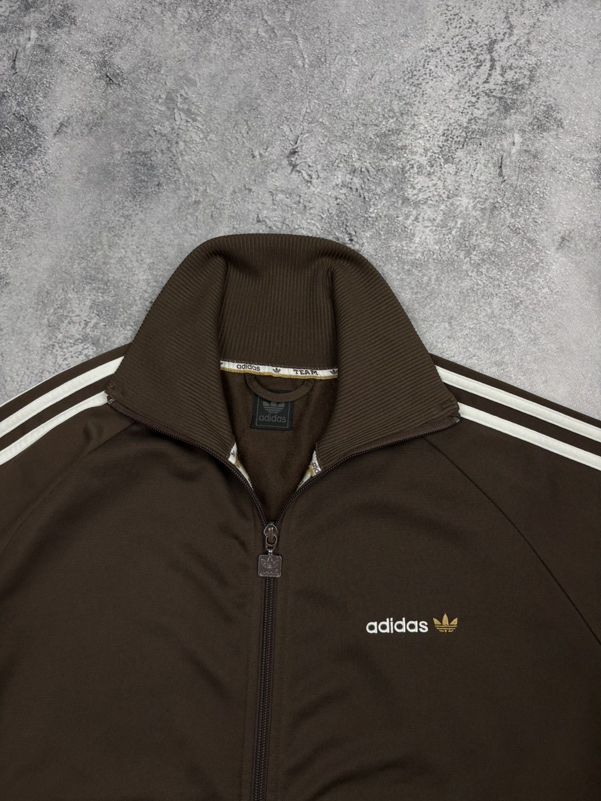 Adidas Vintage Adidas Y2K brown retro sport jacket hoodie Size US M / EU 48-50 / 2 - 7 Thumbnail