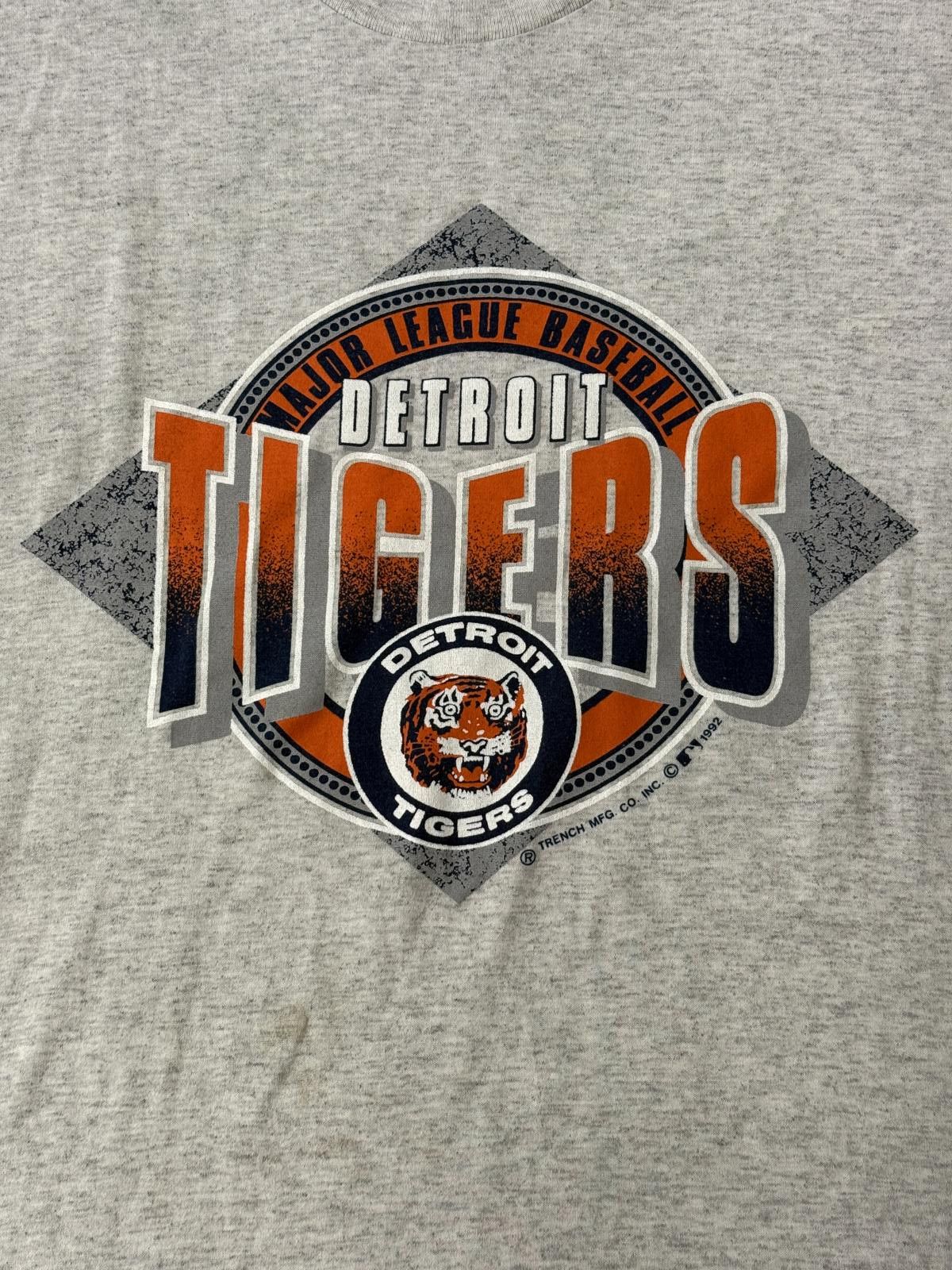 American Trench VTG Detroit Tigers T-shirt 1992 MLB Baseball Trench Tee - XL Size US XL / EU 56 / 4 - 3 Thumbnail