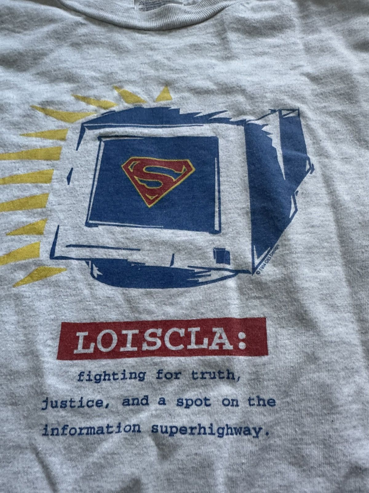 Vintage 1994 OEI design Superman shirt Size US XXL / EU 58 / 5 - 2 Thumbnail