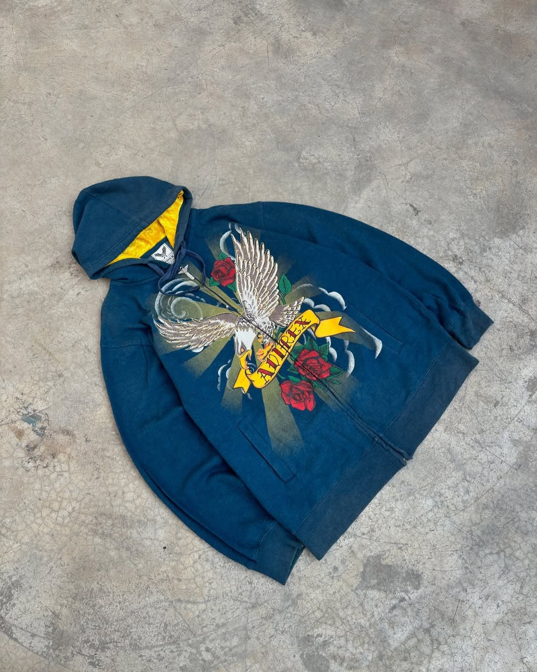 Avirex × Vintage Y2k 90's Avirex Eagle 🦅 Printed Zipper Hoodie Size US M / EU 48-50 / 2 - 1 Thumbnail