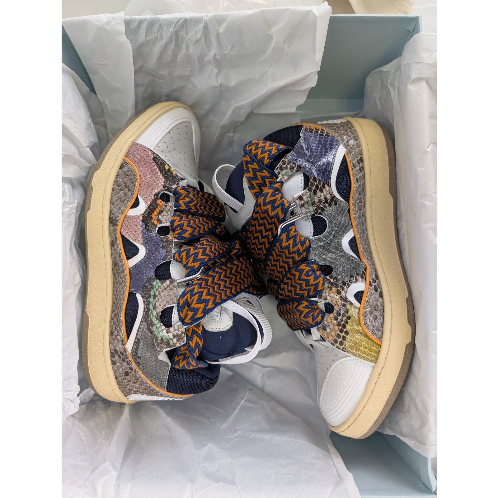 Lanvin o1rshd1 Curb Sneakers in Multicolor Size US 11 / EU 44 - 13 Thumbnail