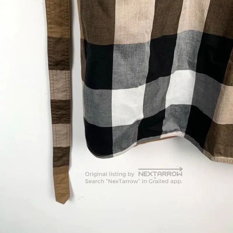 Burberry Burberry Color-Block Cotton Shirt for Women. Size L / US 10 / IT 46 - 4 Thumbnail