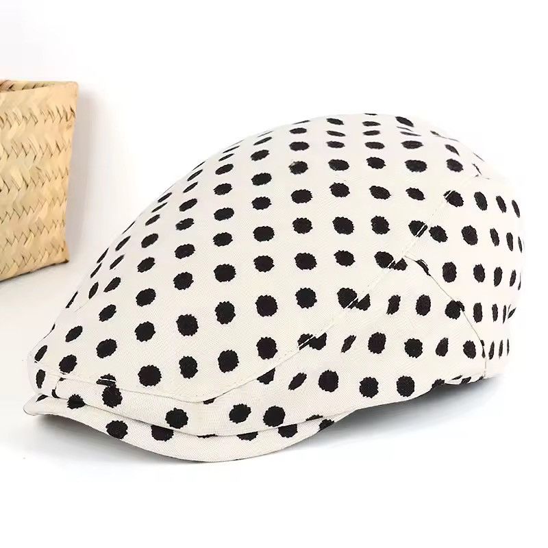 Vintage Polka Dot Retro Style Women’s Cotton Cap Hat Size ONE SIZE - 3 Thumbnail