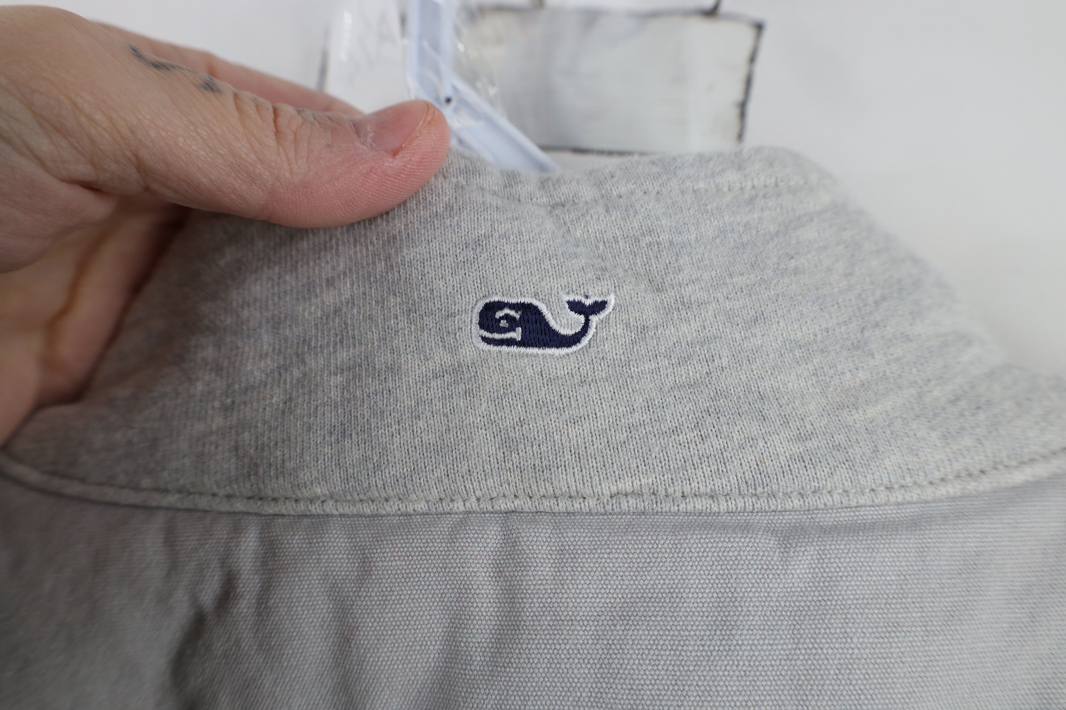 Vineyard Vines × Vintage Vineyard Vines Dreamcloth Half Zip Pullover Sweatshirt Gray Size XL / US 12-14 / IT 48-50 - 9 Thumbnail