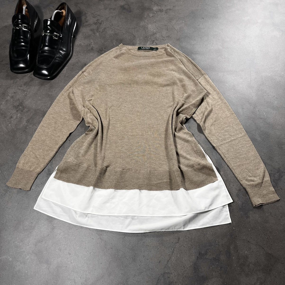 Polo Ralph Lauren Polo Ralph Lauren Silk Mulberry Knit Sweater with Shirt Size US S / EU 44-46 / 1 - 2 Thumbnail