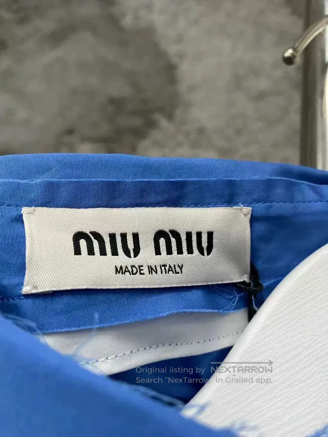Miu Miu miumiu blue long sleeve shirt size 36. Size S / US 4 / IT 40 - 6 Thumbnail