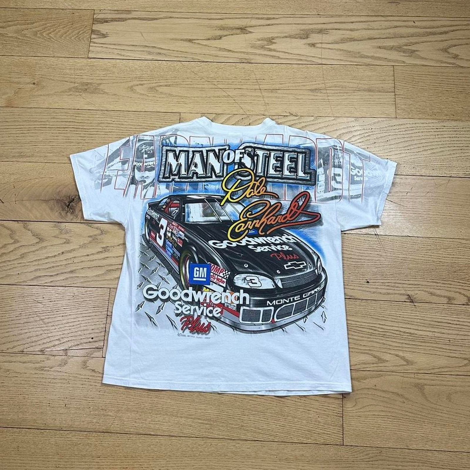 NASCAR × Vintage Vintage Dale Earnhardt Nascar T-shirt Size US XL / EU 56 / 4 - 2 Thumbnail
