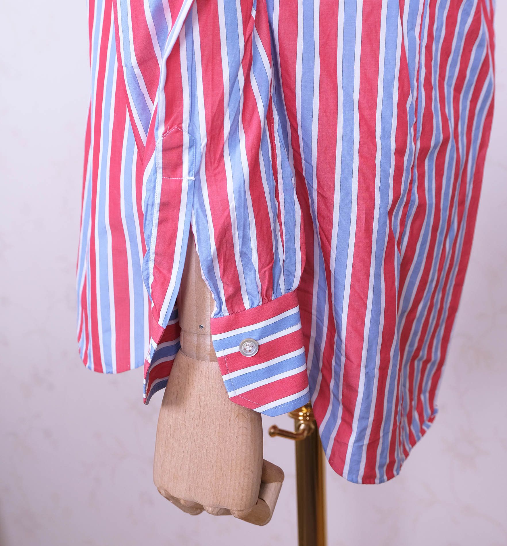 Kiton Kiton, blue-red-white shirt, size 39, hand sewn, RRP 720 e Size US S / EU 44-46 / 1 - 4 Thumbnail