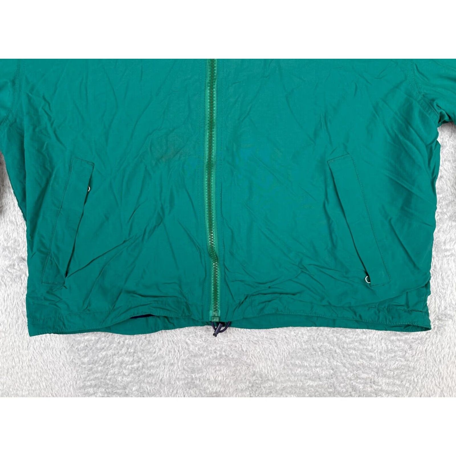 Eddie Bauer VINTAGE Eddie Bauer Jacket Womens Large Teal Full Zip Fleece Lined Nylon Shell Size L / US 10 / IT 46 - 5 Thumbnail