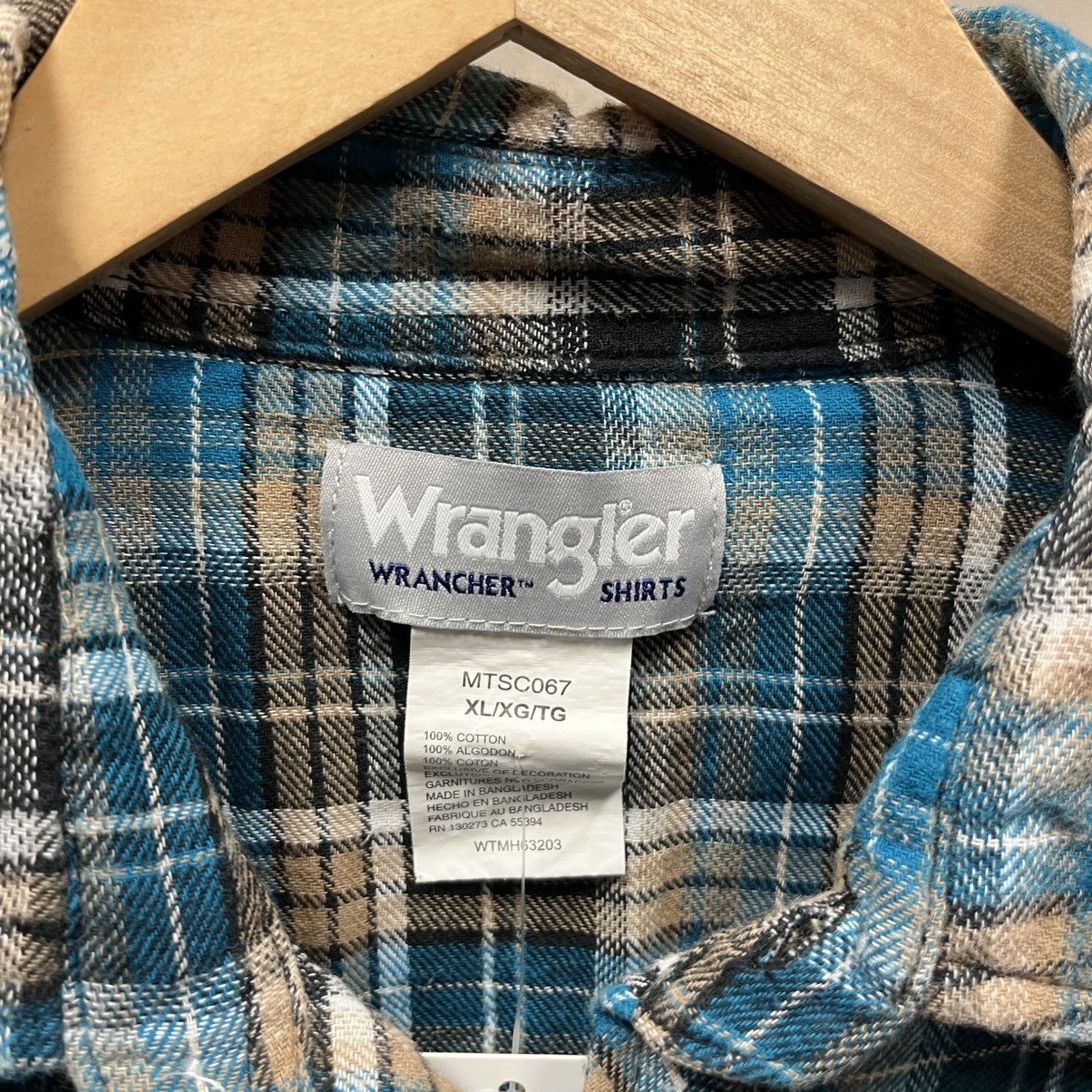 Wrangler Vintage Wrangler Rancher Plaid Pearl Snap Button Down Shirt Size US XL / EU 56 / 4 - 4 Thumbnail
