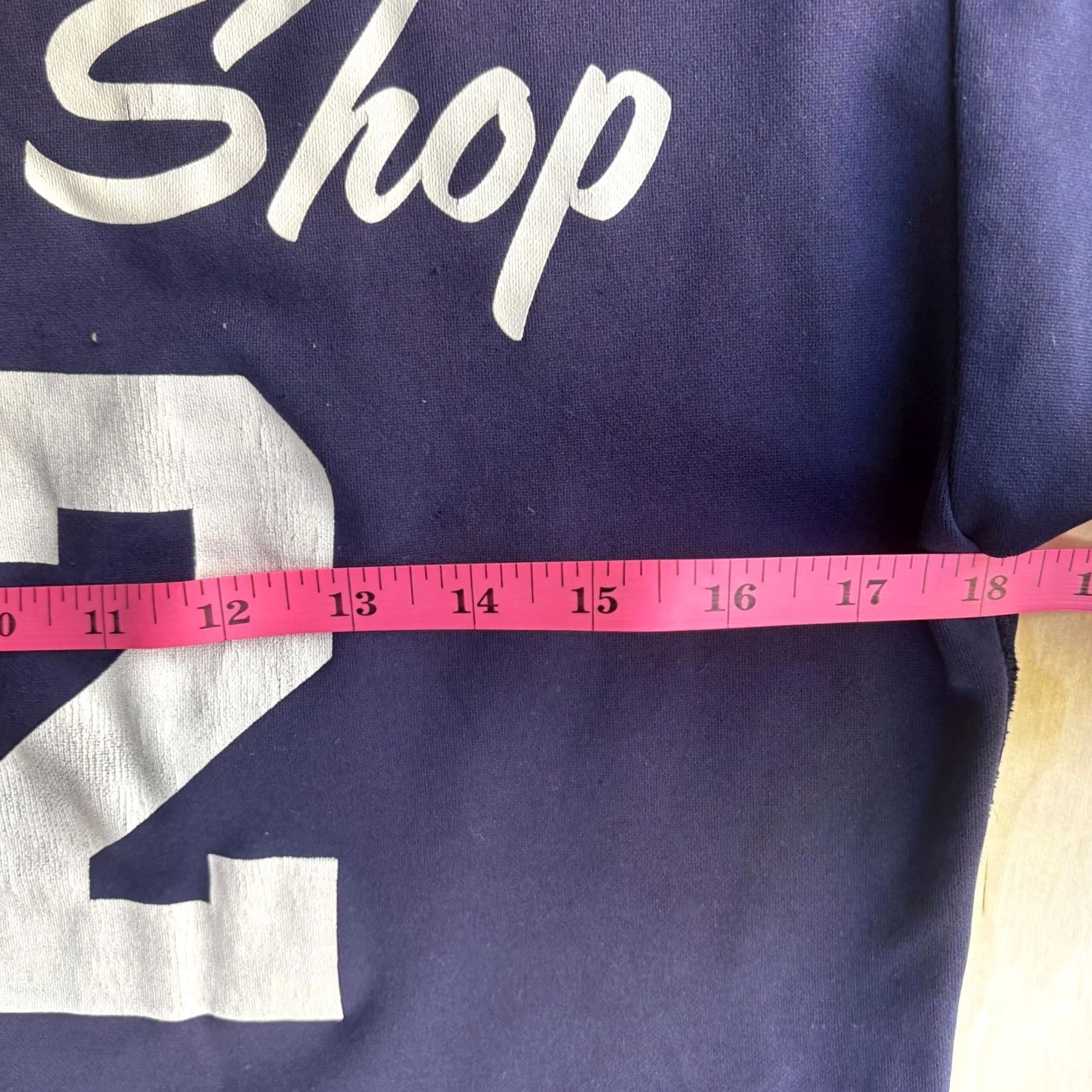 MLB Vintage Yankees Jersey Mens Small Baseball Tee Blue 12 Macri Barber Shop NYY Mens Small Baseball Jersey Size US S / EU 44-46 / 1 - 3 Thumbnail
