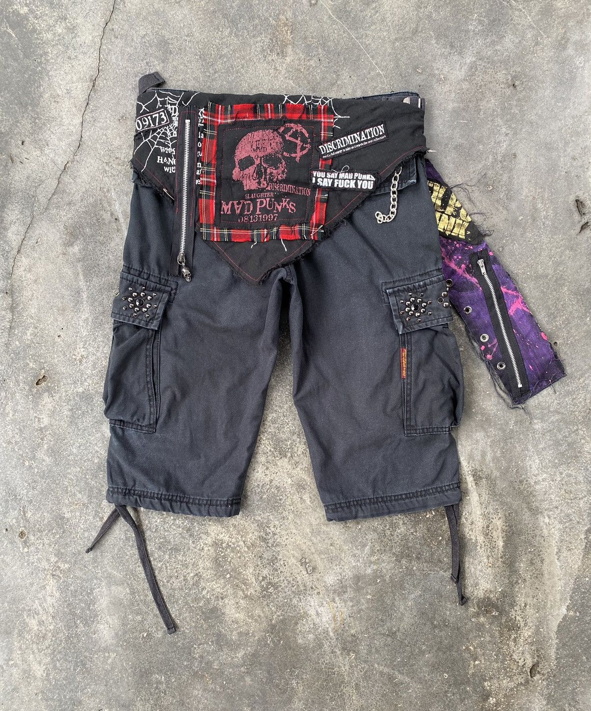 Vintage Vintage Too Fast To Live Too Young To Die x Mad punk Pants Size US 31 - 2 Thumbnail