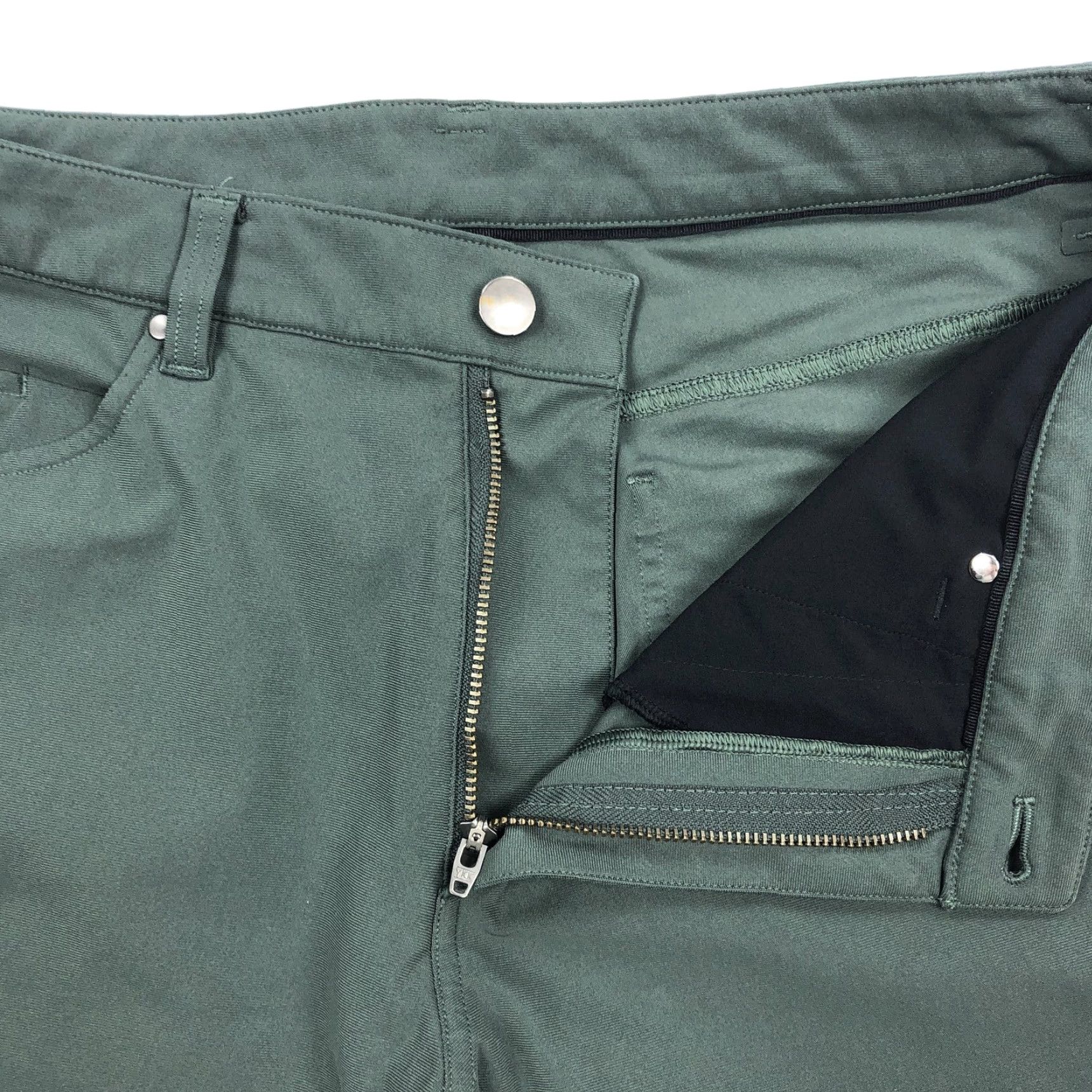 Lululemon Lululemon Men's ABC Pant Classic Dark Green Performance Stretch Pants Size 34 Size US 34 / EU 50 - 2 Thumbnail
