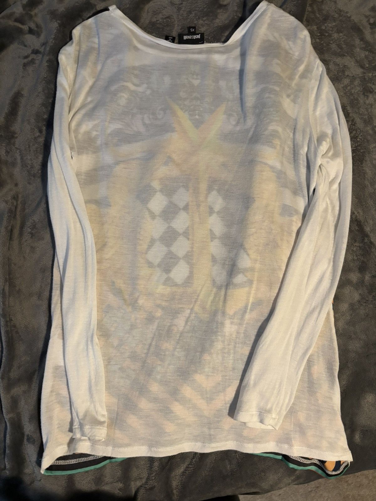 Just Cavalli JustCavalli White Long Sleeve Size US XS / EU 42 / 0 - 4 Thumbnail