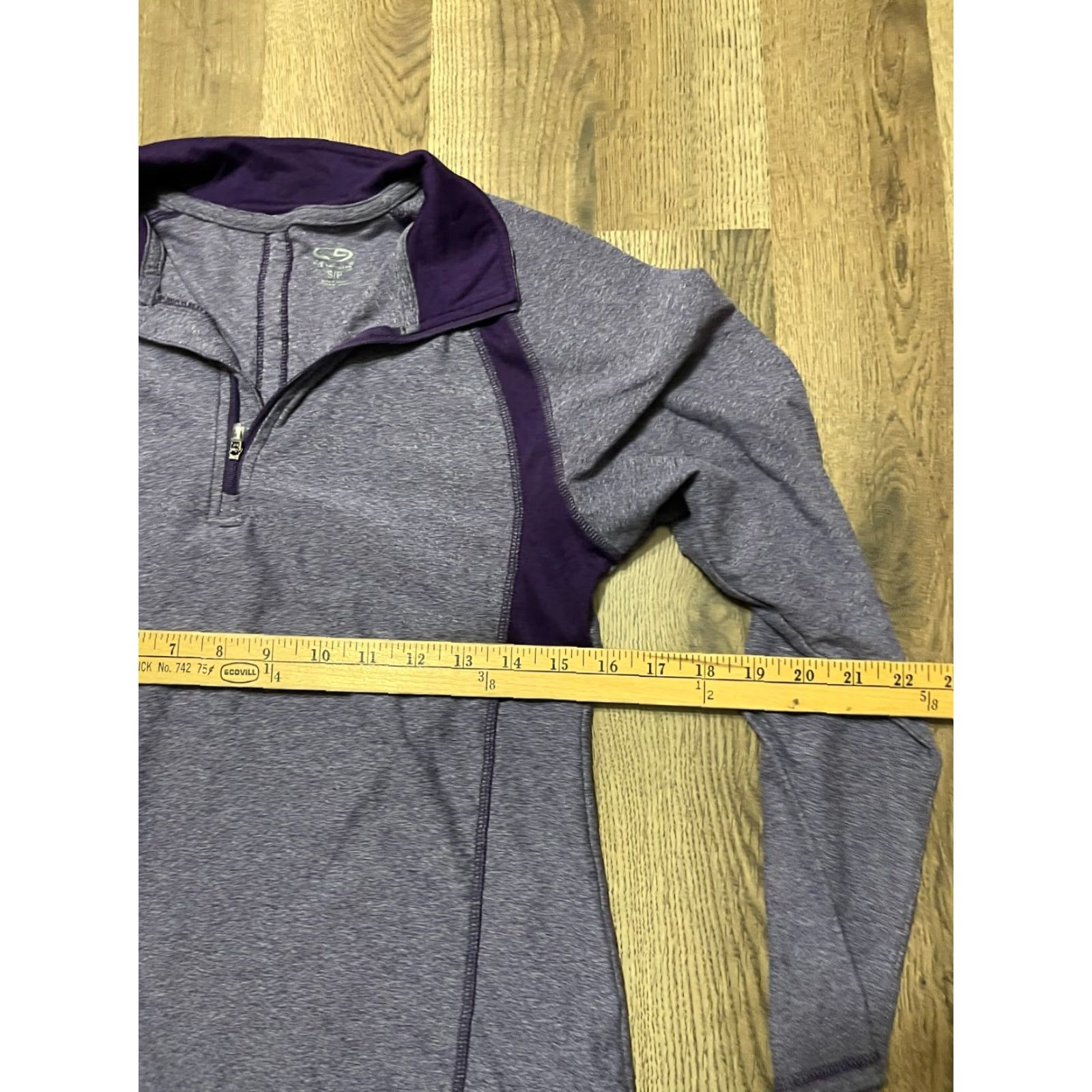 Champion Champion Shirt Women's Small Purple 1/4 Zip Pullover Long Sleeve Mock Neck Casual Modern Fall Summer Spring - Ladies Regular Fit Size S / US 4 / IT 40 - 6 Thumbnail