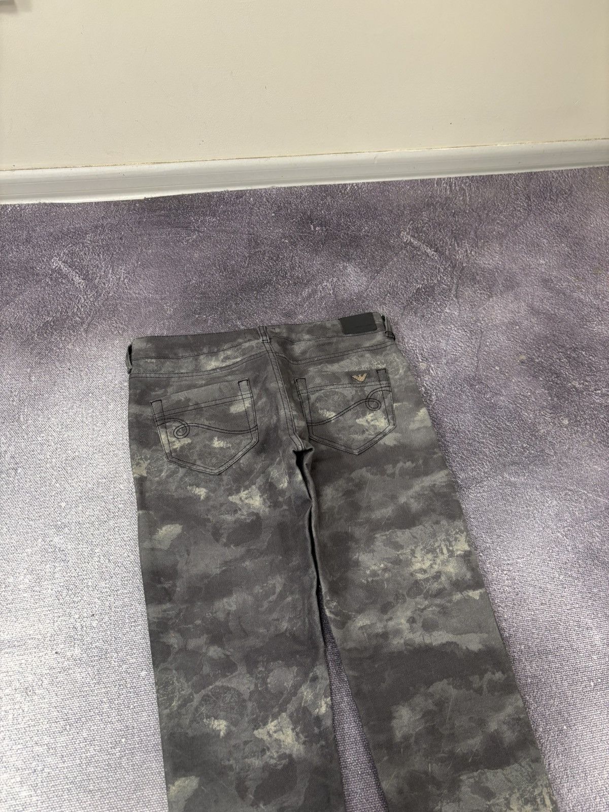 Emporio Armani Emporio Armani Dakota NWT Women’s Printed Gray Pants Jeans Size 27" / US 4 / IT 40 - 16 Thumbnail