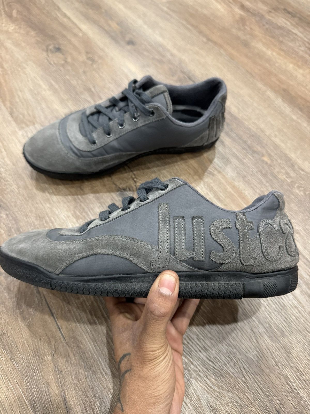 Just Cavalli Just Cavali Vintage low cut leather trainers Size US 10 / EU 43 - 5 Thumbnail