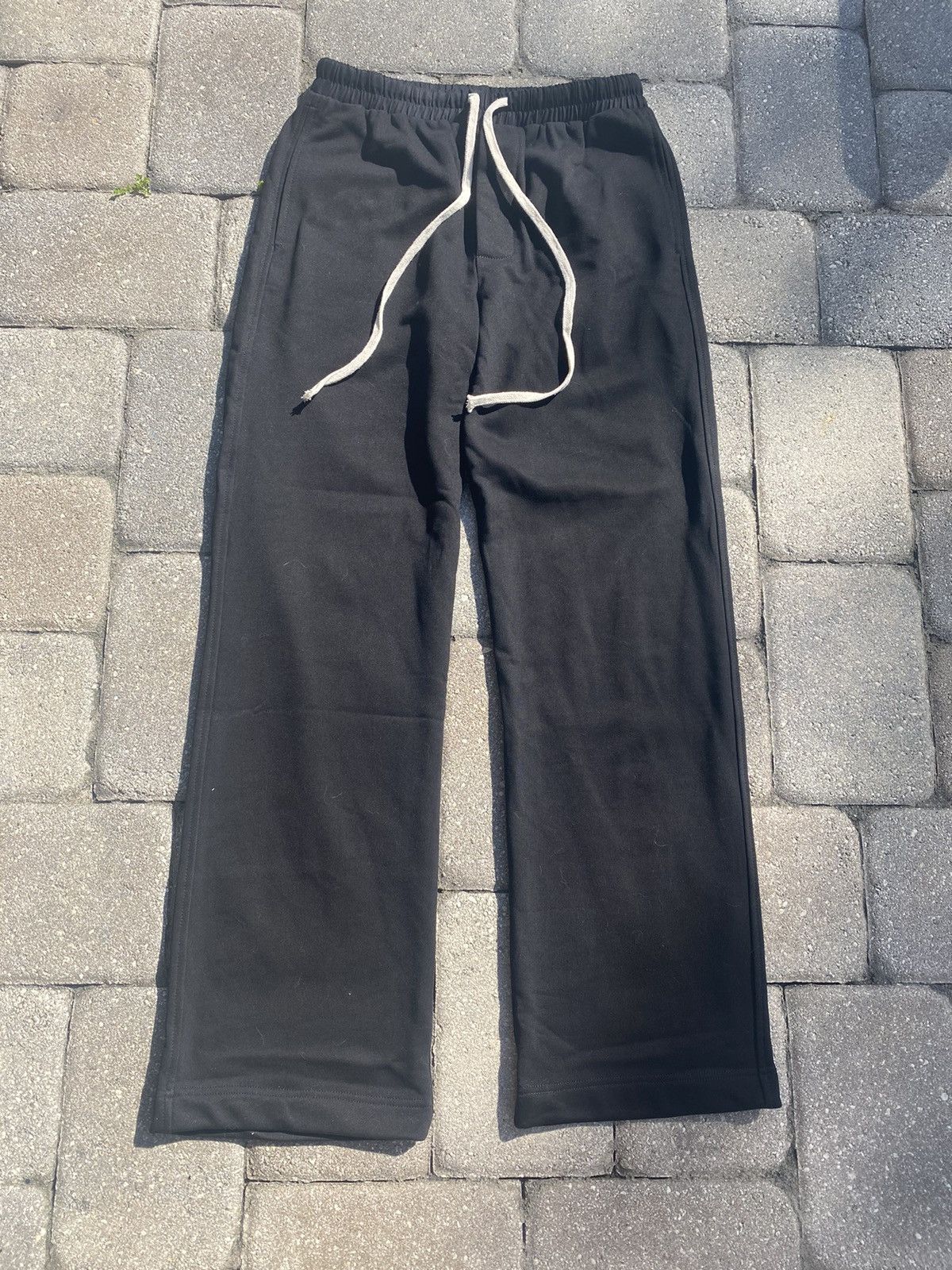 image of Vintage Rick Owens Style Baggy Sweatpants in Black, Men's (Size 30)