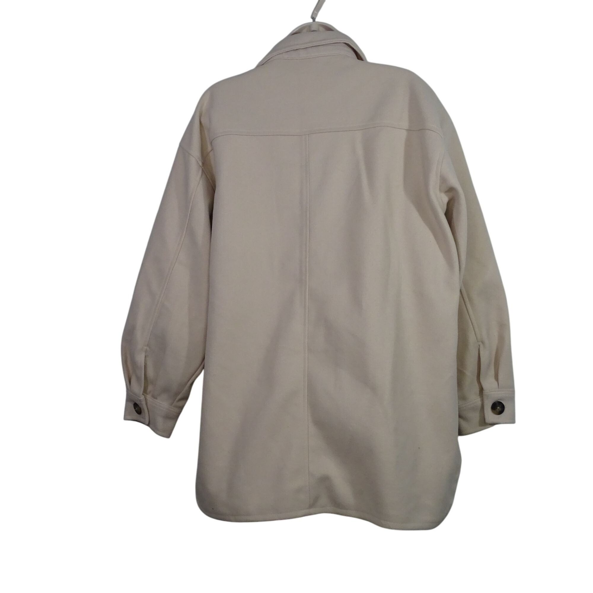 Forever 21 Forever 21 Beige Collared Button Up Jacket Size M Size M / US 6-8 / IT 42-44 - 5 Thumbnail