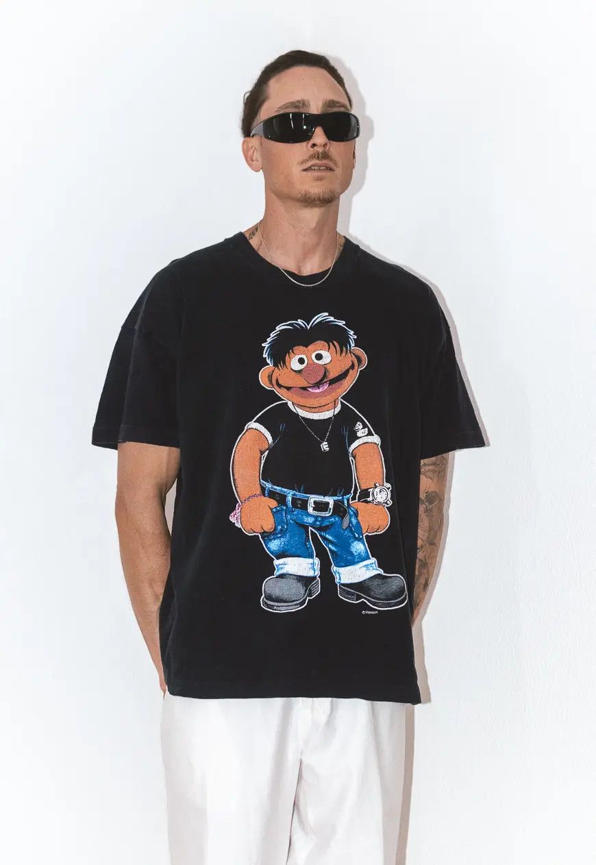 Band Tees × Designer × Vintage Collectible Muppet's Emie Cartoon Graphic T shirt Size US XXL / EU 58 / 5 - 3 Thumbnail