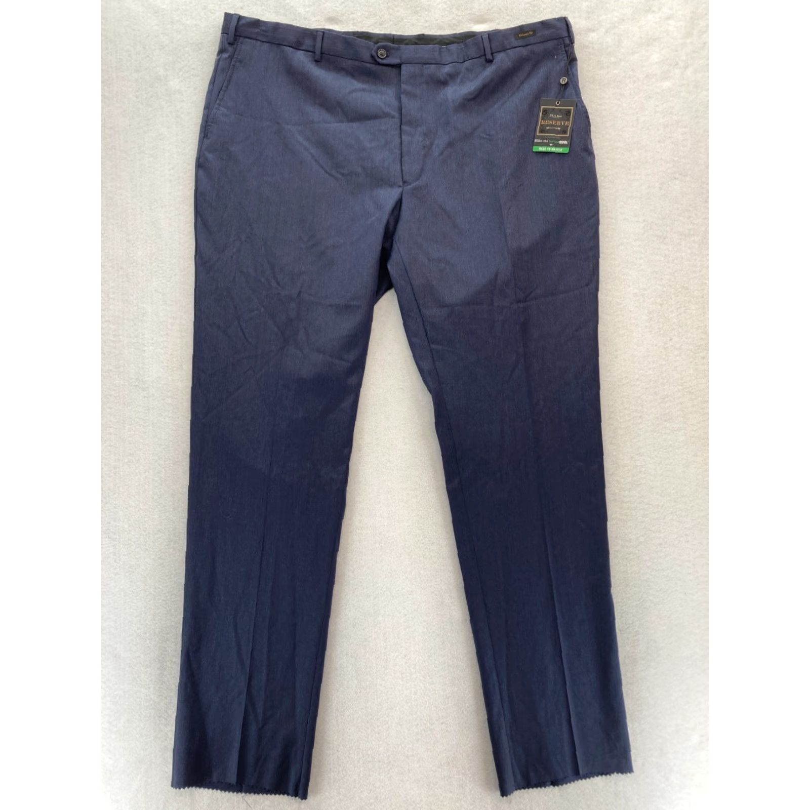 Jos. A. Bank Jos. A. Bank Reserve Dress Pants Mens 46R Navy Blue Wool Size US 30 / EU 46 - 2 Thumbnail