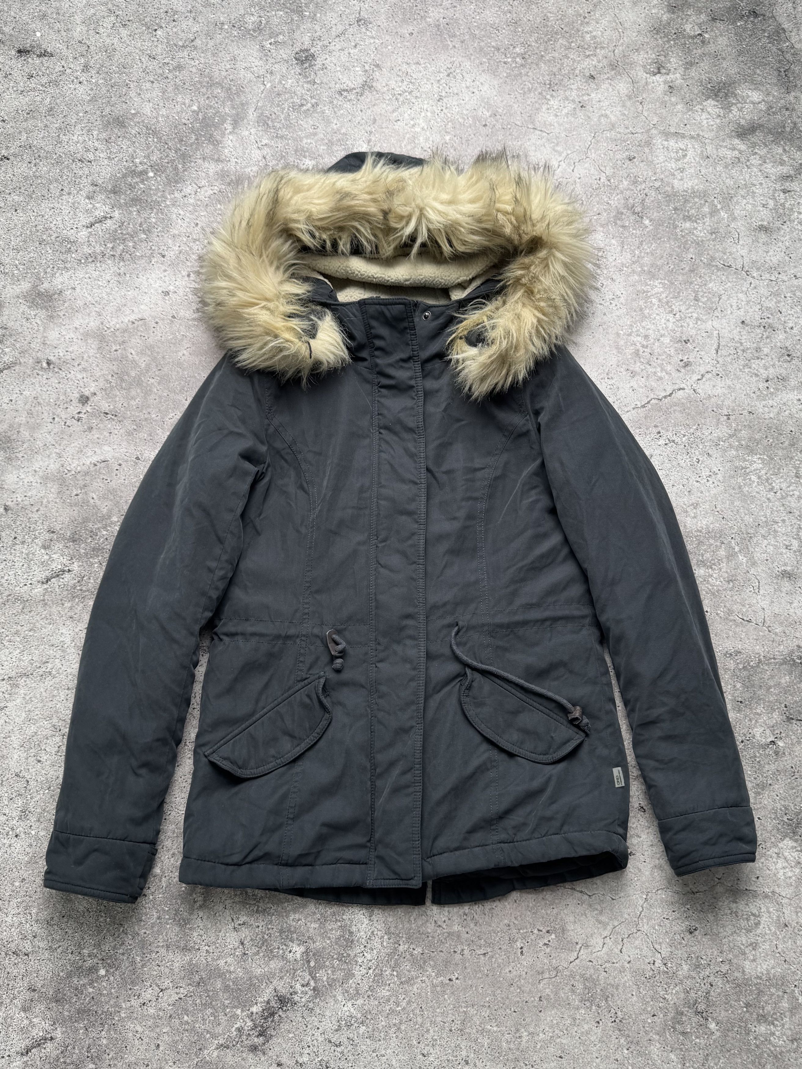Vintage Vintage Jacket With Faux Fur On The Hood C5(V407) Size XS / US 0-2 / IT 36-38 - 1 Thumbnail