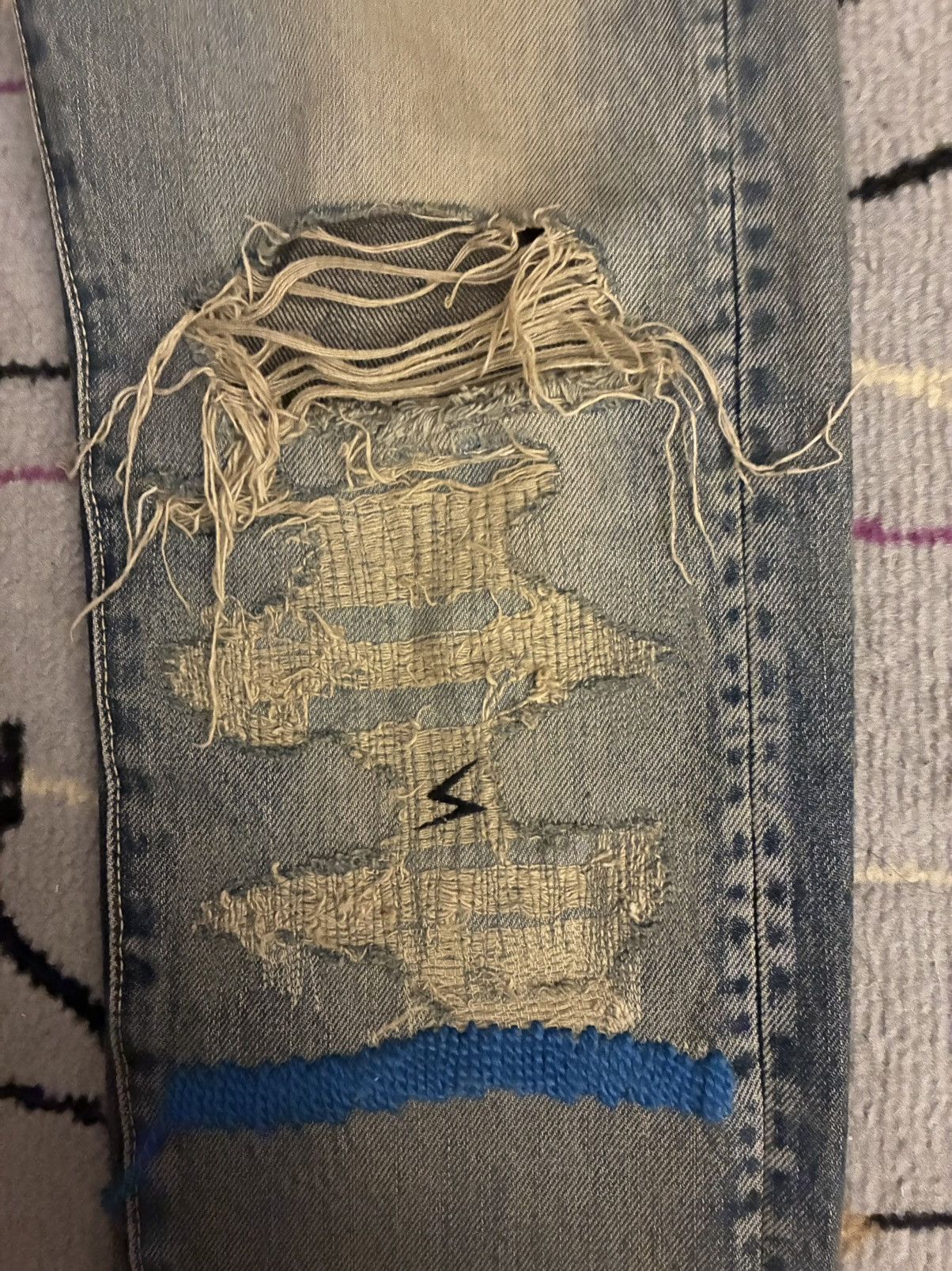 Undercover Undercover Blue Yarn 68 Denim Size US 30 / EU 46 - 3 Thumbnail