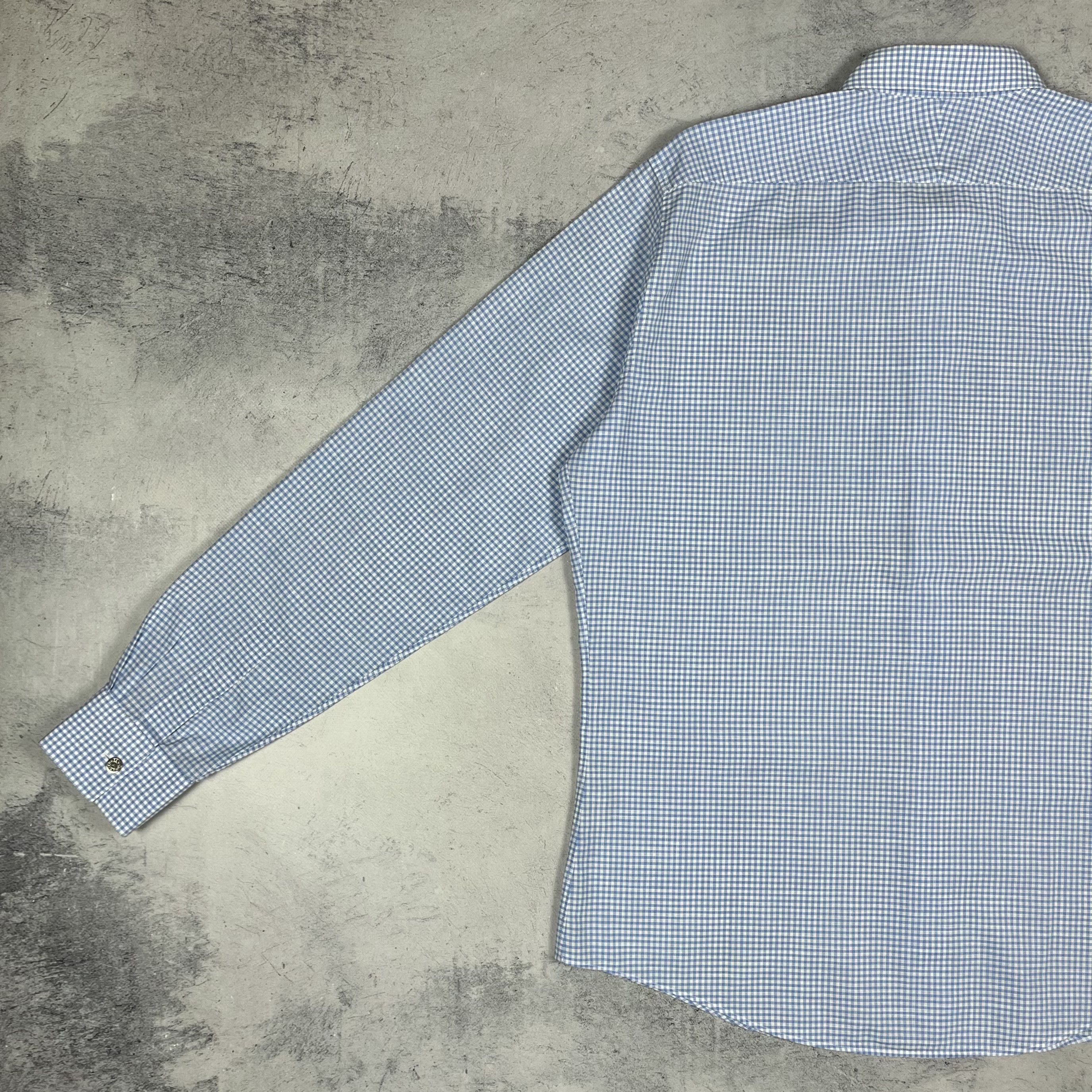 Hermes Hermes Paris Long Sleeve Button Up Checkered Shirt Size US L / EU 52-54 / 3 - 17 Thumbnail