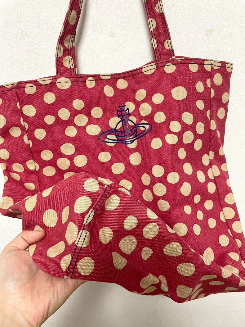 Vivienne Westwood Vivienne Westwood size os Pink canvas polka dot large capac Size ONE SIZE - 8 Thumbnail