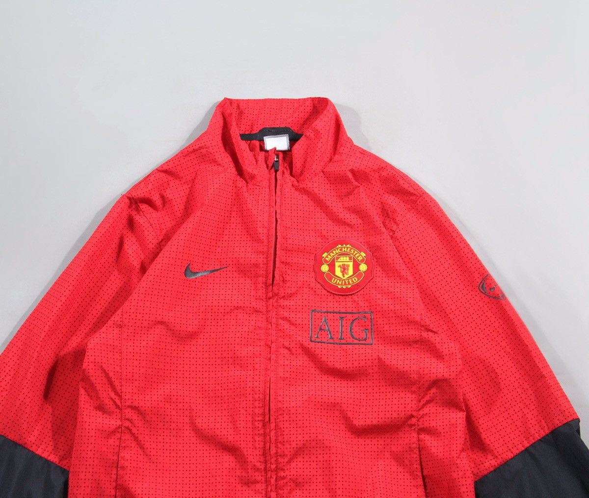 Nike Nike Manchester United Soccer Football Jacket Vintage Red M Size US M / EU 48-50 / 2 - 2 Thumbnail