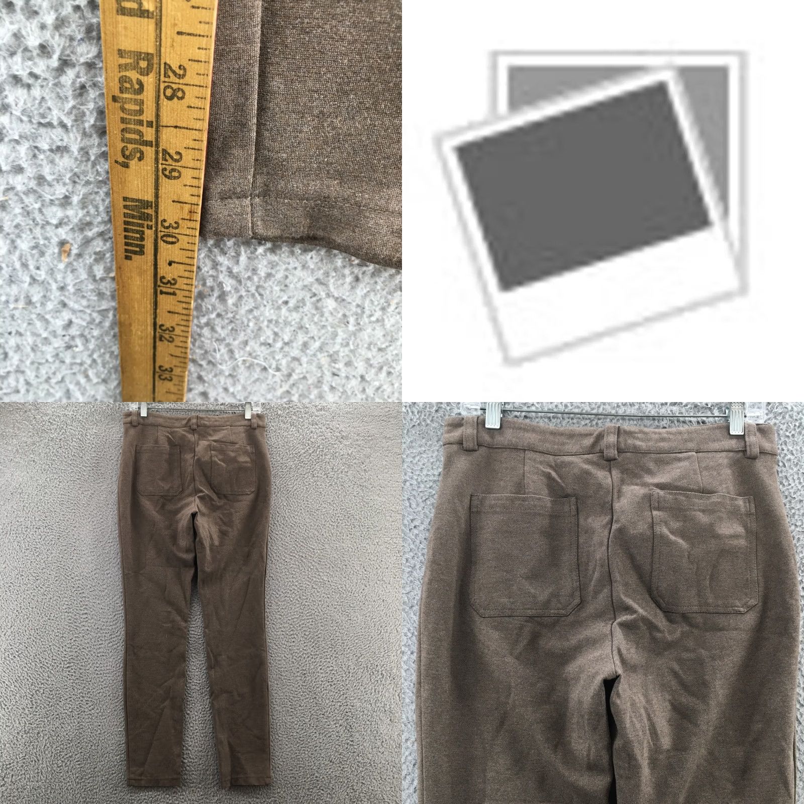 Calvin Klein Calvin Klein Skinny Dress Pants Women 8 Brown Mid Rise Flat Front Dress Pants Women 8 Brown Size 30" / US 8 / IT 44 - 8 Thumbnail