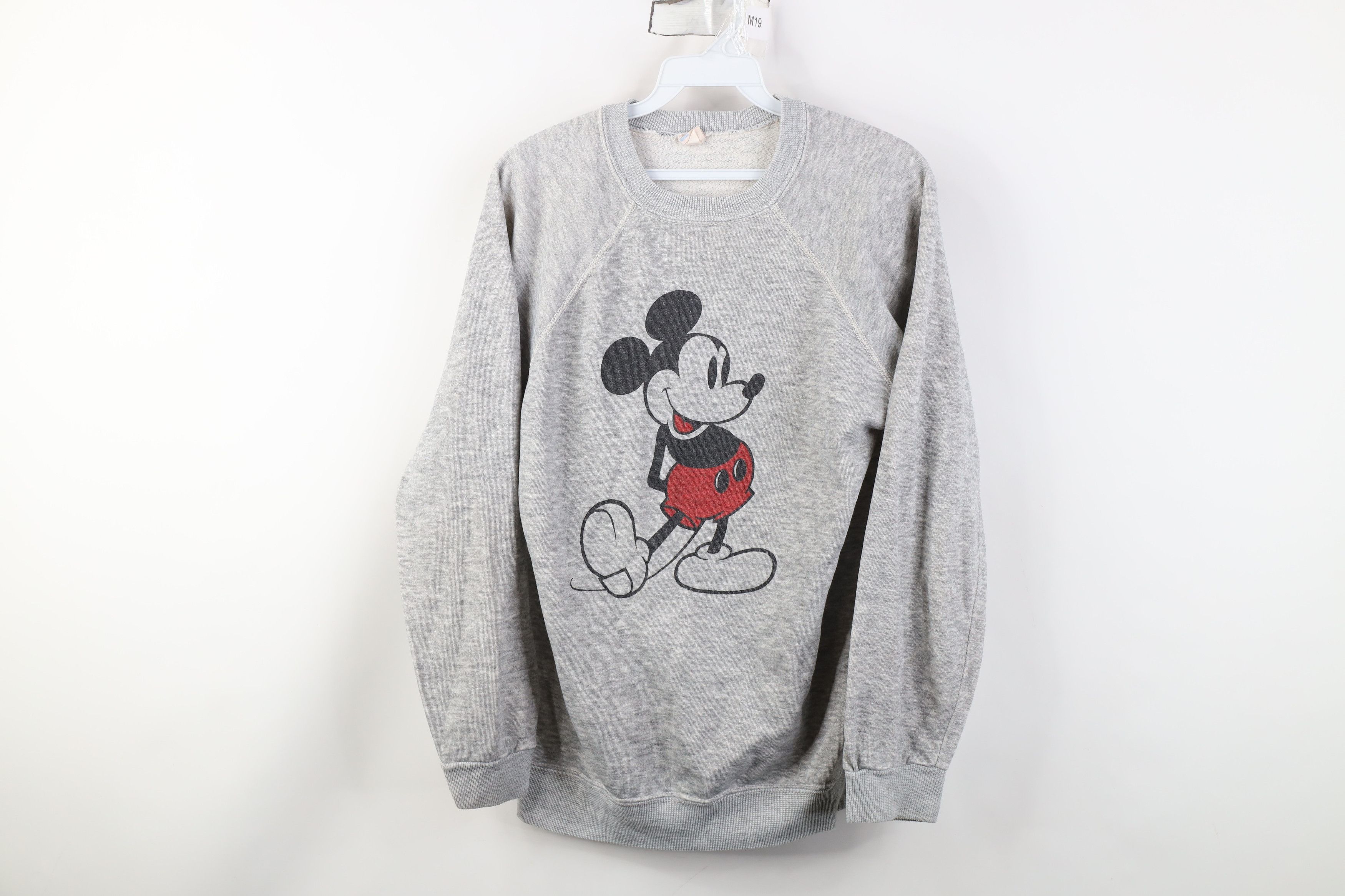 Disney Vintage 70s 80s Disney Mickey Mouse Sweatshirt Gray USA Size L / US 10 / IT 46 - 1 Thumbnail