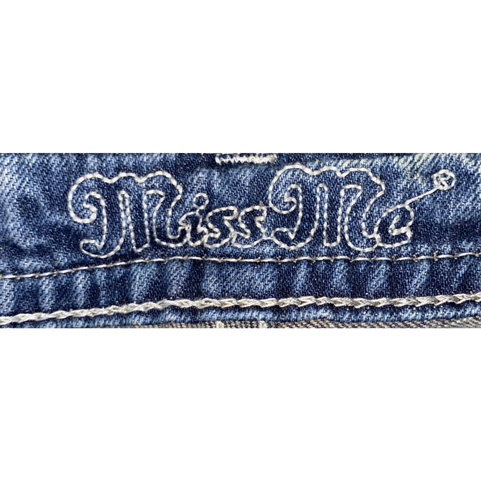 Miss Me Miss Me Jeans Women Bootcut 28 In Waist 33 Inseam Solid Blue Denim Size 28" / US 6 / IT 42 - 7 Thumbnail