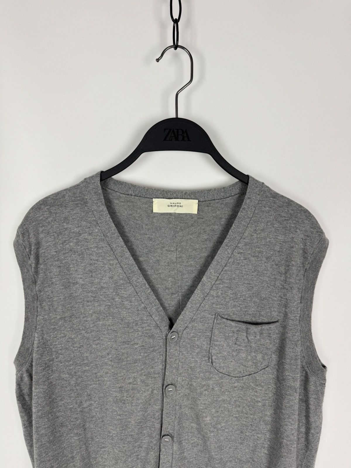 Other Mauro Grifoni Cotton Blend Chest Pocket Vest Size US L / EU 52-54 / 3 - 2 Thumbnail